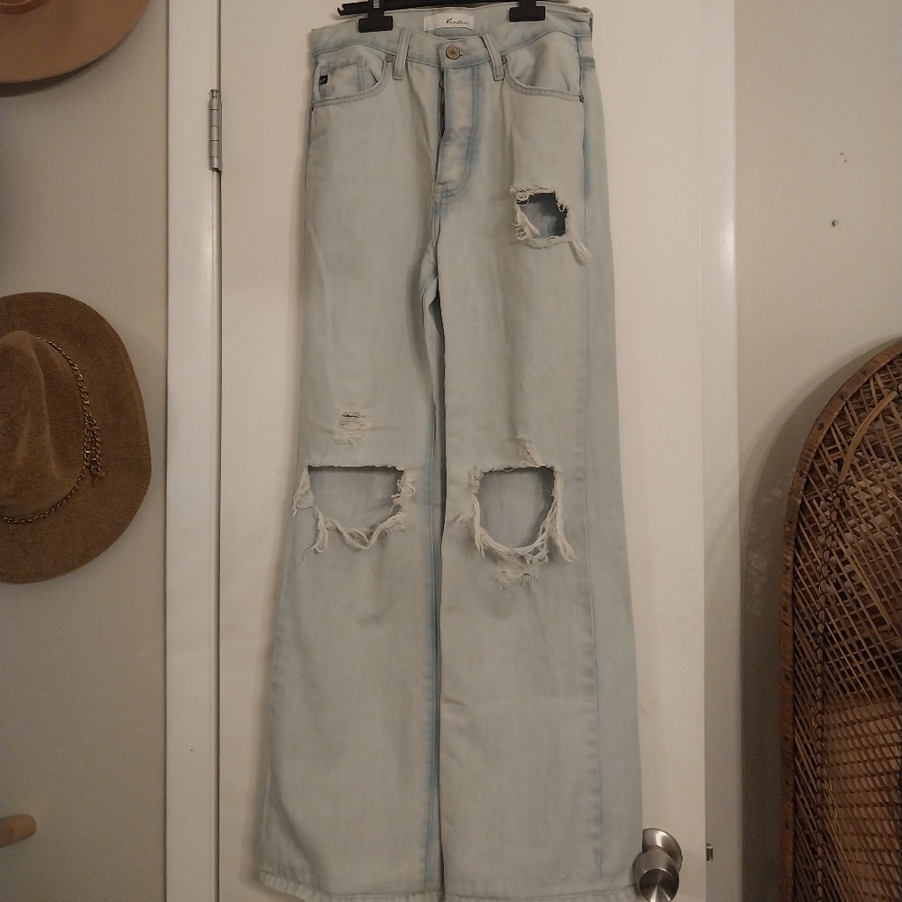 Kancan wide leg high waist jeans size 25 3